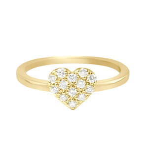 Gigi Clozeau - In Love Diamond Ring, Yellow Gold, Size 5.25