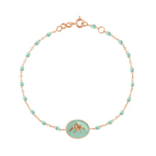Gigi Clozeau - Jade Angelfish Bracelet, Rose Gold, 6.7"