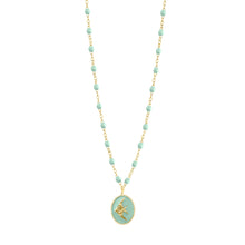 Gigi Clozeau - Jade Angelfish Necklace, Yellow Gold, 16.5"