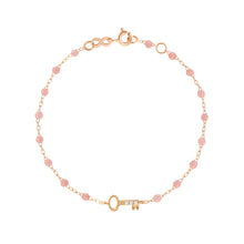 Gigi Clozeau - Key Diamond Blush Bracelet, Rose Gold, 6.7"