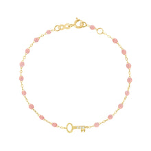 Gigi Clozeau - Key Diamond Blush Bracelet, Yellow Gold, 6.7"