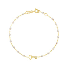 Gigi Clozeau - Key Diamond Opal Bracelet, Yellow Gold, 6.7"