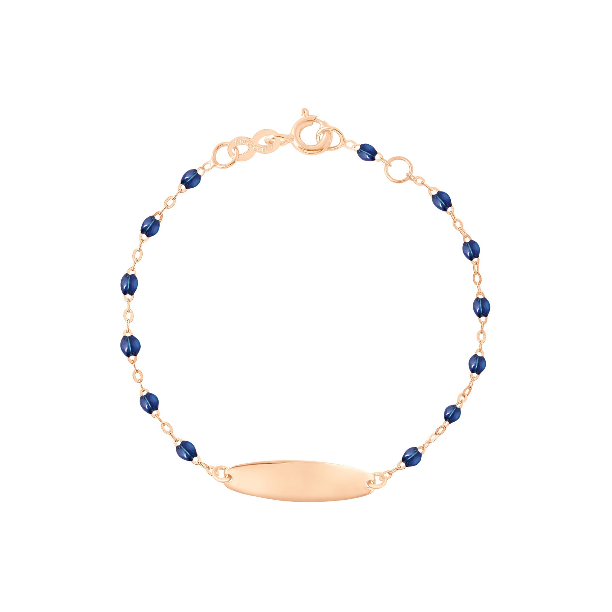 Gigi Clozeau - Little Gigi Lapis bracelet, Oval plaque, Rose Gold, 5.1"