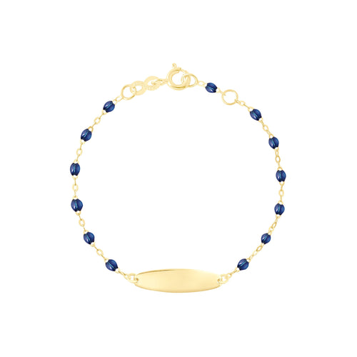 Gigi Clozeau - Little Gigi Lapis bracelet, Oval plaque, Yellow Gold, 5.1