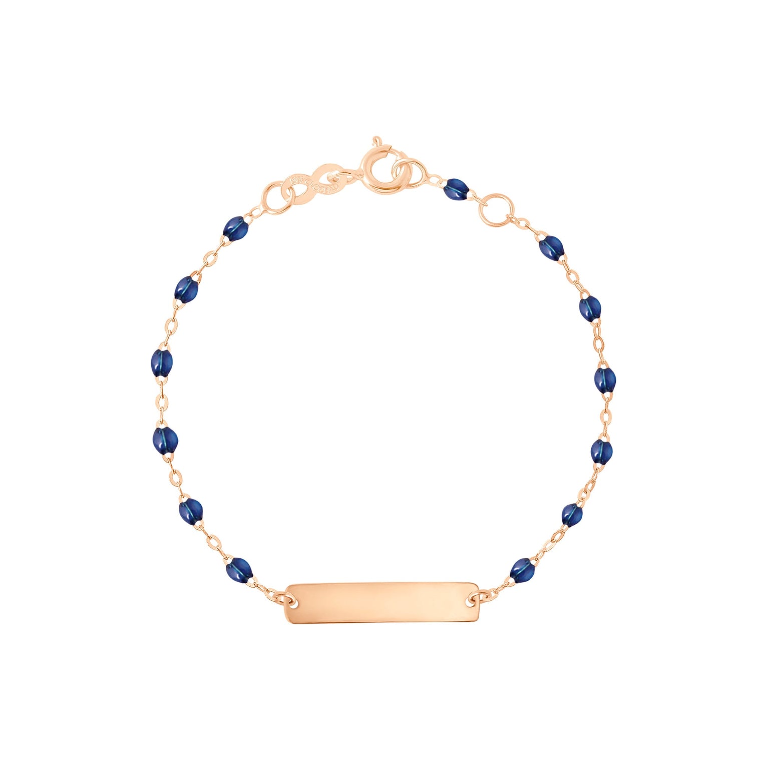 Gigi Clozeau - Little Gigi Lapis bracelet, Rectangle plaque, Rose Gold, 5.1"