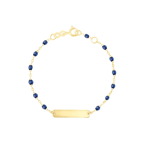 Gigi Clozeau - Little Gigi Lapis bracelet, Rectangle plaque, Yellow Gold, 5.1