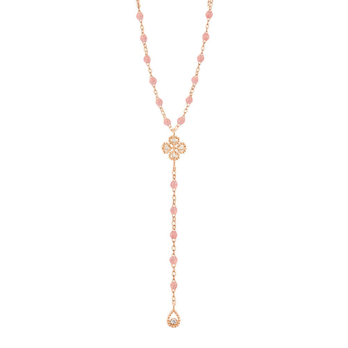 Gigi Clozeau - Lucky Classic Gigi Blush diamond rosary, Rose Gold, 17.7