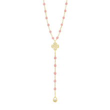 Gigi Clozeau - Lucky Classic Gigi Blush diamond rosary, Yellow Gold, 17.7"