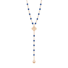 Gigi Clozeau - Lucky Classic Gigi Lapis diamond rosary, Rose Gold, 17.7"