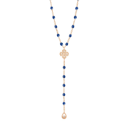 Gigi Clozeau - Lucky Classic Gigi Lapis diamond rosary, Rose Gold, 17.7