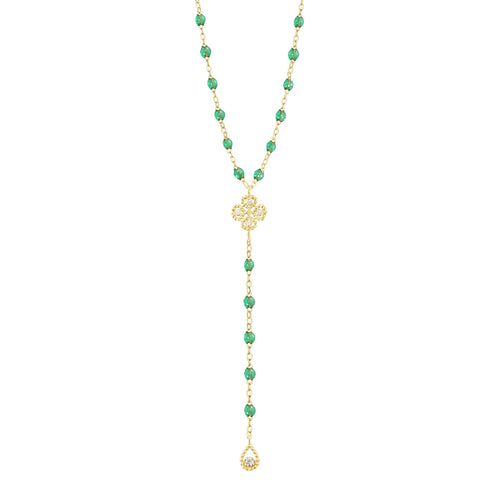 Gigi Clozeau - Lucky Classic Gigi Mint diamond rosary, Yellow Gold, 17.7