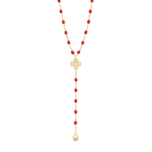 Gigi Clozeau - Lucky Classic Gigi Poppy diamond rosary, Yellow Gold, 17.7