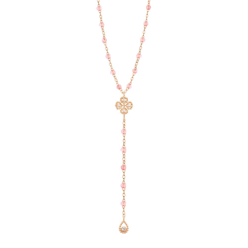 Gigi Clozeau - Lucky Classic Gigi Rosée diamond rosary, Rose Gold, 17.7