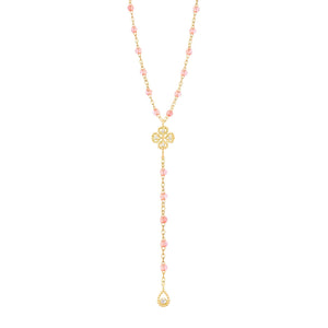 Gigi Clozeau - Lucky Classic Gigi Rosée diamond rosary, Yellow Gold, 17.7"