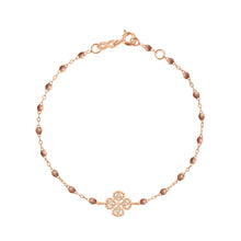 Gigi Clozeau - Lucky Clover Classic Gigi Copper diamond Bracelet, Rose Gold, 6.7"