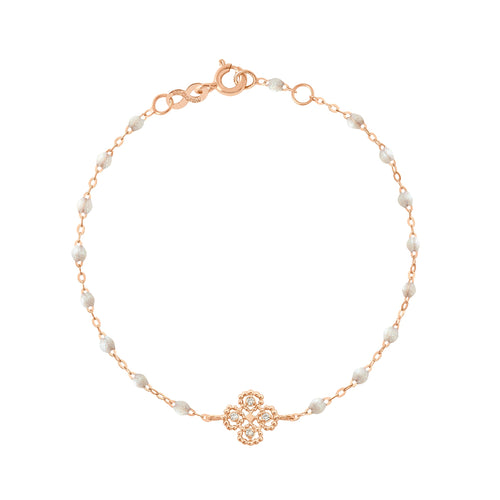 Gigi Clozeau - Lucky Clover Classic Gigi Opal diamond Bracelet, Rose Gold, 6.7