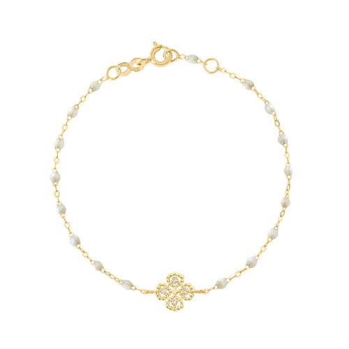 Gigi Clozeau - Lucky Clover Classic Gigi Opal diamond Bracelet, Yellow Gold, 6.7