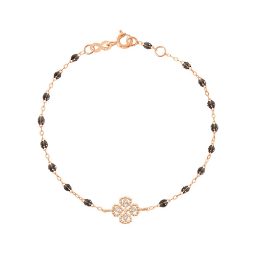 Gigi Clozeau - Lucky Clover Classic Gigi Quartz diamond Bracelet, Rose Gold, 6.7