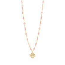 Gigi Clozeau - Lucky Clover Classic Gigi Rosée diamond necklace, Yellow Gold, 16.5"