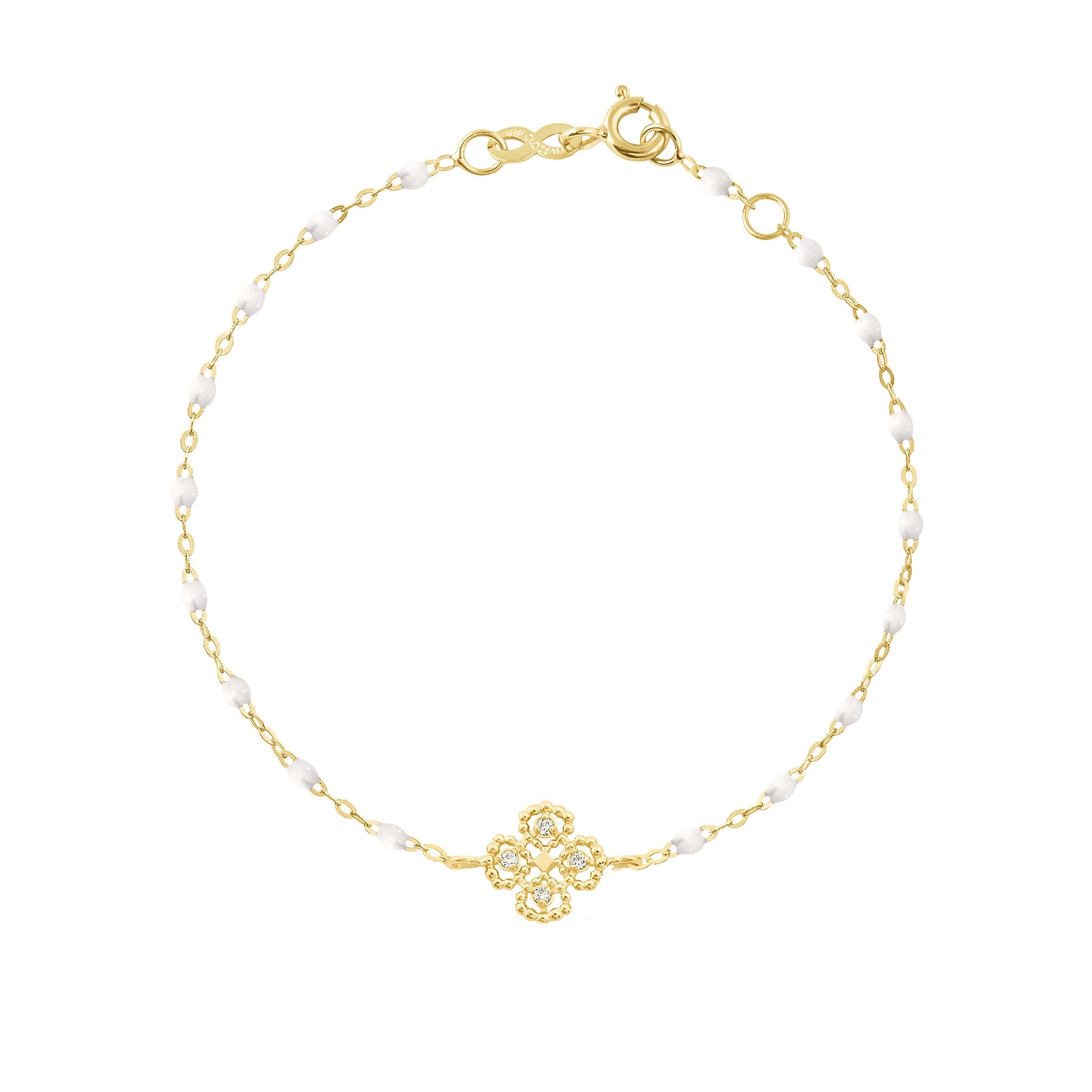 Lucky Clover Classic Gigi Baby Pink diamond Bracelet, Rose Gold, 6.7 –  Gigi Clozeau - Jewelry