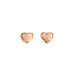 Gigi Clozeau - Lucky Heart earrings, Rose Gold