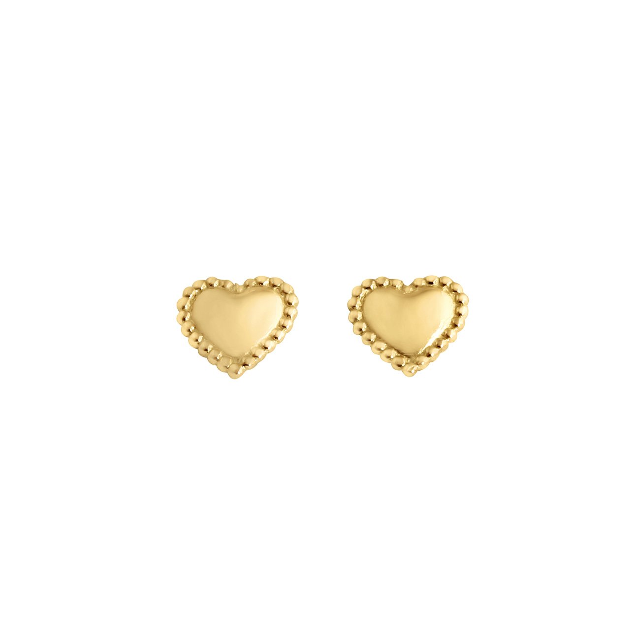 Lucky Heart earrings, Yellow Gold – Gigi Clozeau - Jewelry