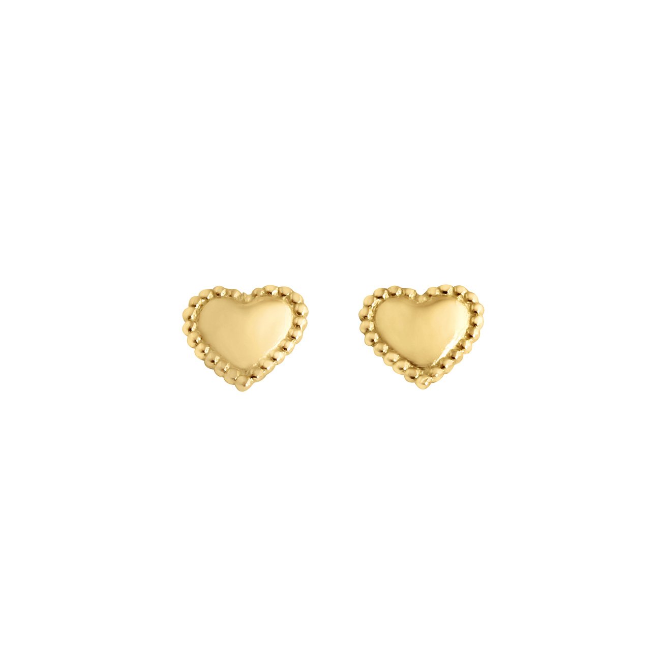 Gigi Clozeau - Lucky Heart earrings, Yellow Gold