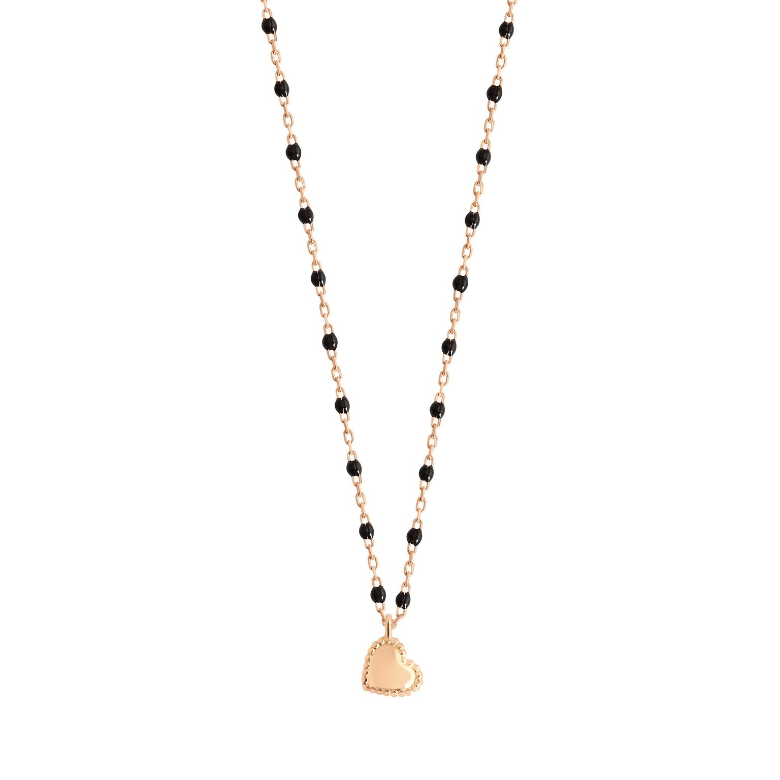 Black and rose gold necklace hot sale