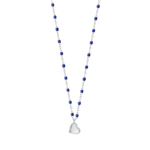Gigi Clozeau - Lucky Heart Mini Gigi Lapis necklace, Yellow Gold, 15.7"