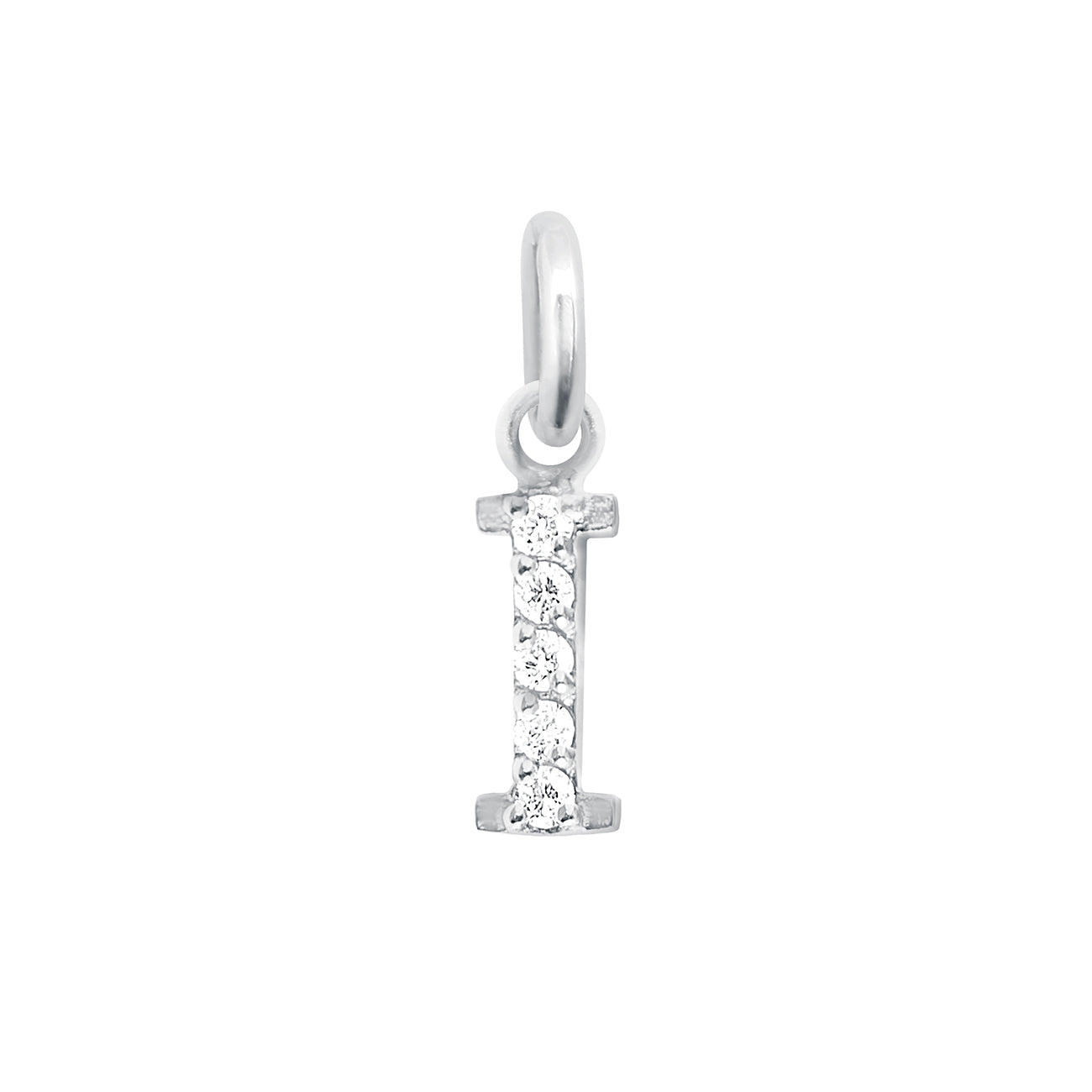 Gigi Clozeau - Lucky Letter I Diamond Pendant, White Gold