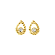 Gigi Clozeau - Lucky Lotus diamond earrings, Yellow Gold