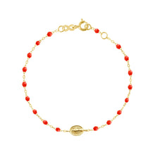 Gigi Clozeau - Madone Charm Classic Gigi Coral bracelet, Yellow Gold, 6.7"