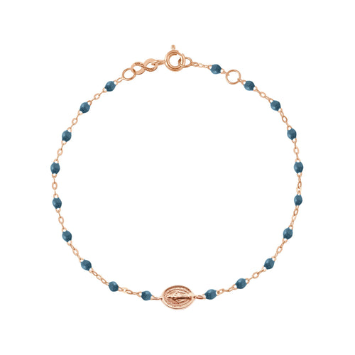 Gigi Clozeau - Madone Charm Classic Gigi Jeans bracelet, Rose Gold, 6.7