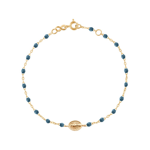 Gigi Clozeau - Madone Charm Classic Gigi Jeans bracelet, Yellow Gold, 6.7