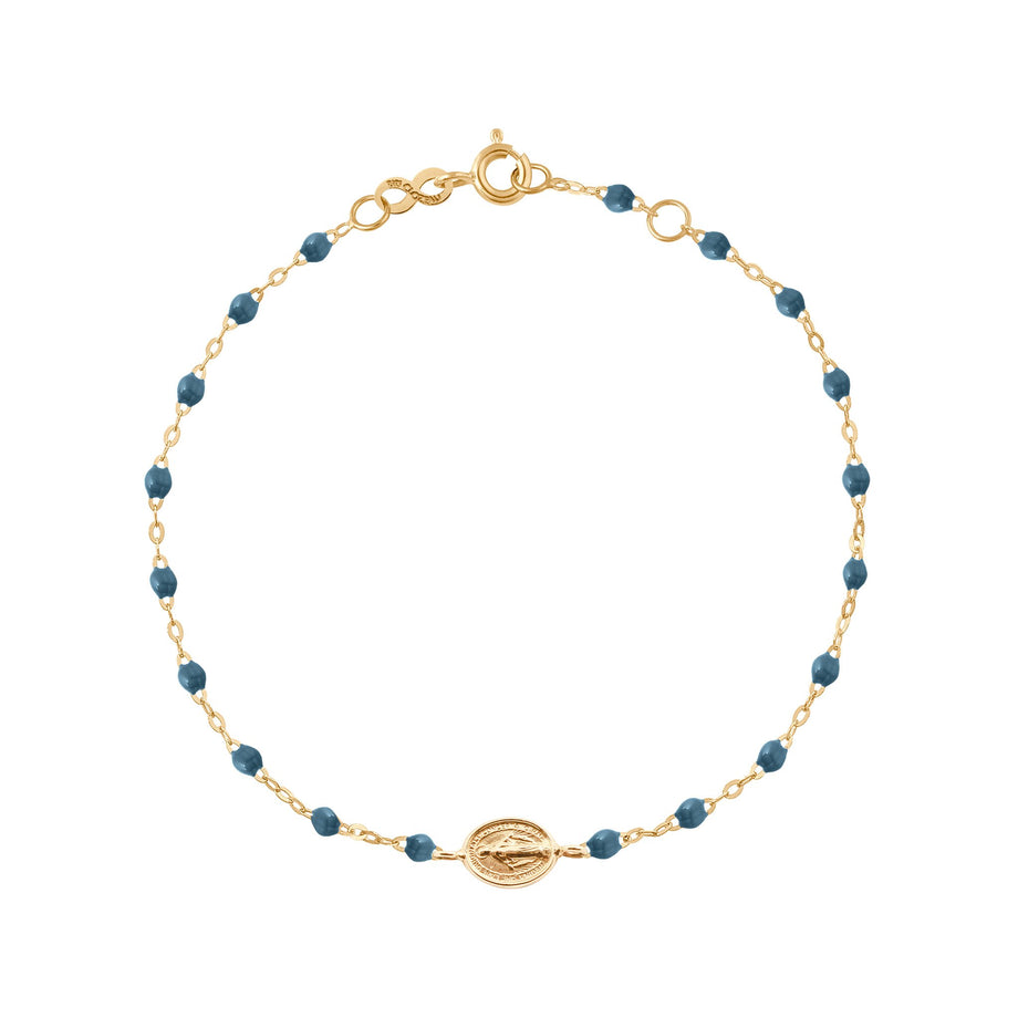 Gigi Clozeau - Madone Charm Classic Gigi Jeans bracelet, Yellow Gold, 6.7