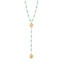 Gigi Clozeau - Madone Charm Classic Gigi Lagoon rosary, Yellow Gold, 16.5"