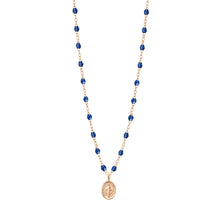 Gigi Clozeau - Madone Charm Classic Gigi Lapis necklace, Rose Gold, 16.5"