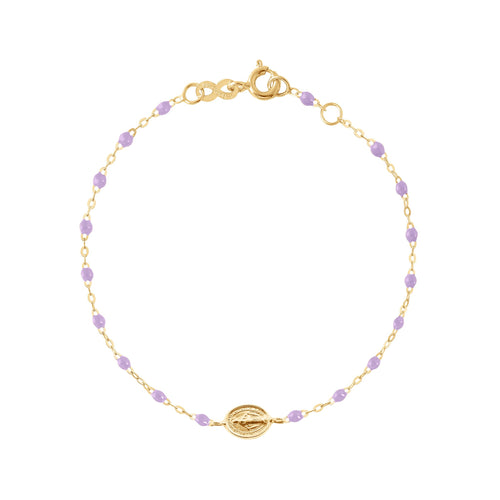 Gigi Clozeau - Madone Charm Classic Gigi Lilac bracelet, Yellow Gold, 6.7