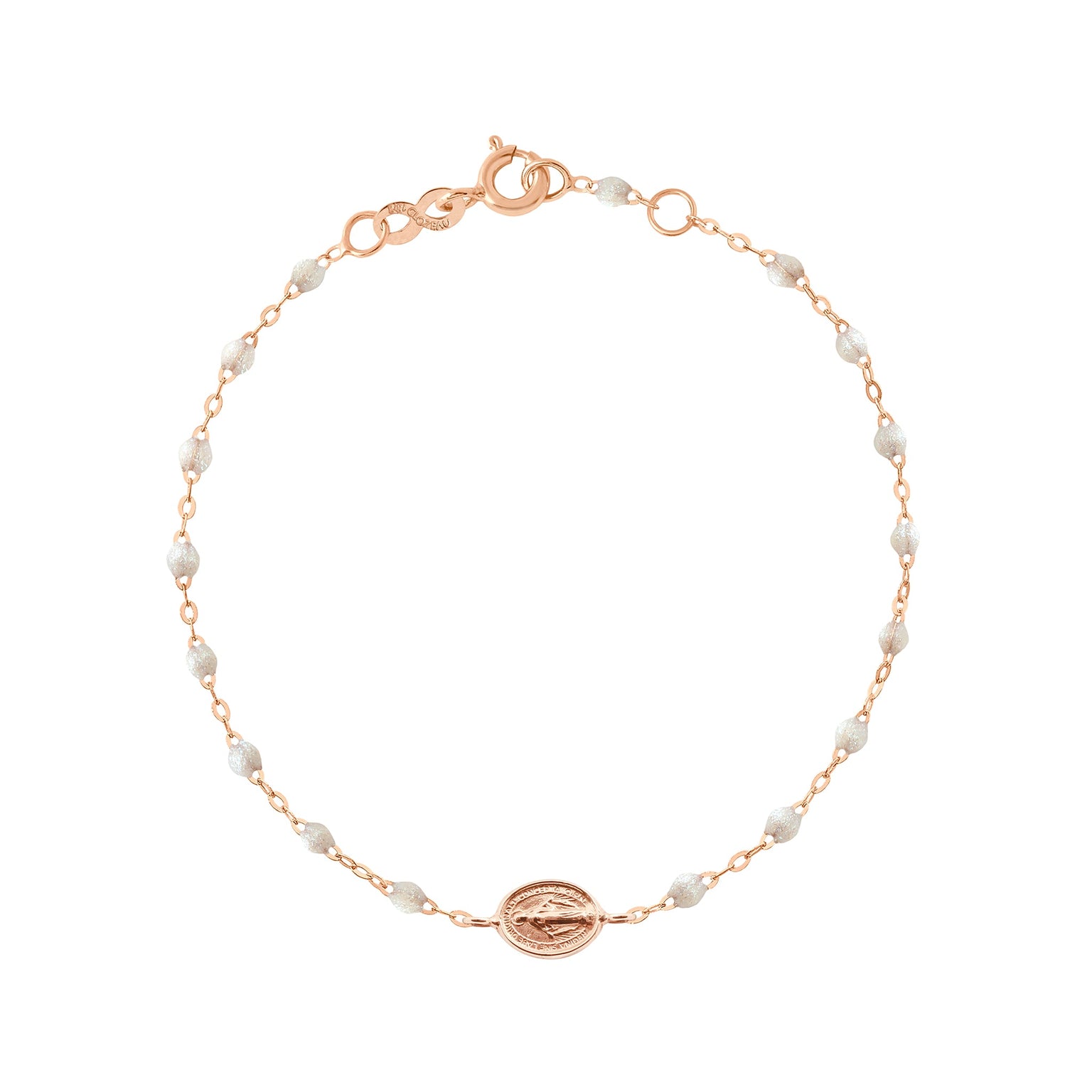 Gigi Clozeau - Madone Charm Classic Gigi Opal bracelet, Rose Gold, 6.7"