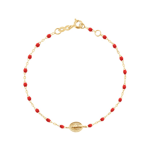 Gigi Clozeau - Madone Charm Classic Gigi Poppy bracelet, Yellow Gold, 6.7