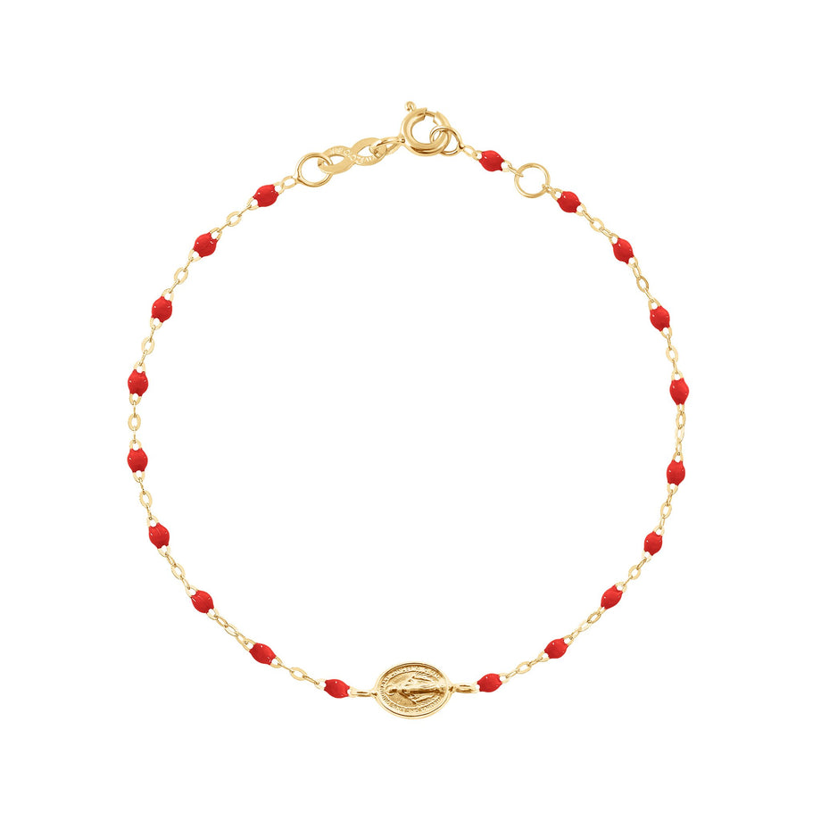 Gigi Clozeau - Madone Charm Classic Gigi Poppy bracelet, Yellow Gold, 6.7