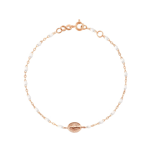 Gigi Clozeau - Madone Charm Classic Gigi White bracelet, Rose Gold, 6.7