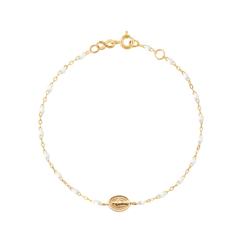 Gigi Clozeau - Madone Charm Classic Gigi White bracelet, Yellow Gold, 6.7