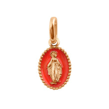 Gigi Clozeau - Madone Coral Resin pendant, Rose gold