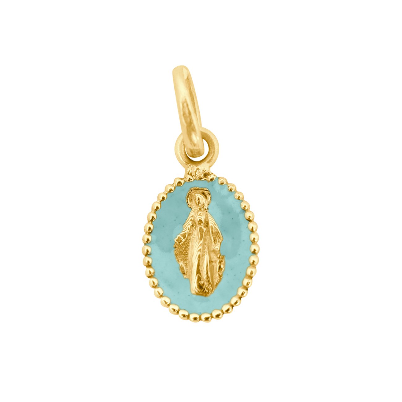 Gigi Clozeau - Madone Iceberg Resin pendant, Yellow gold