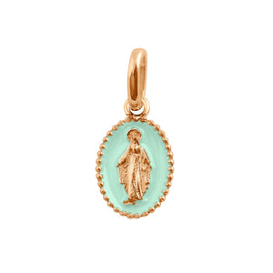 Gigi Clozeau - Madone Jade Resin pendant, Rose gold