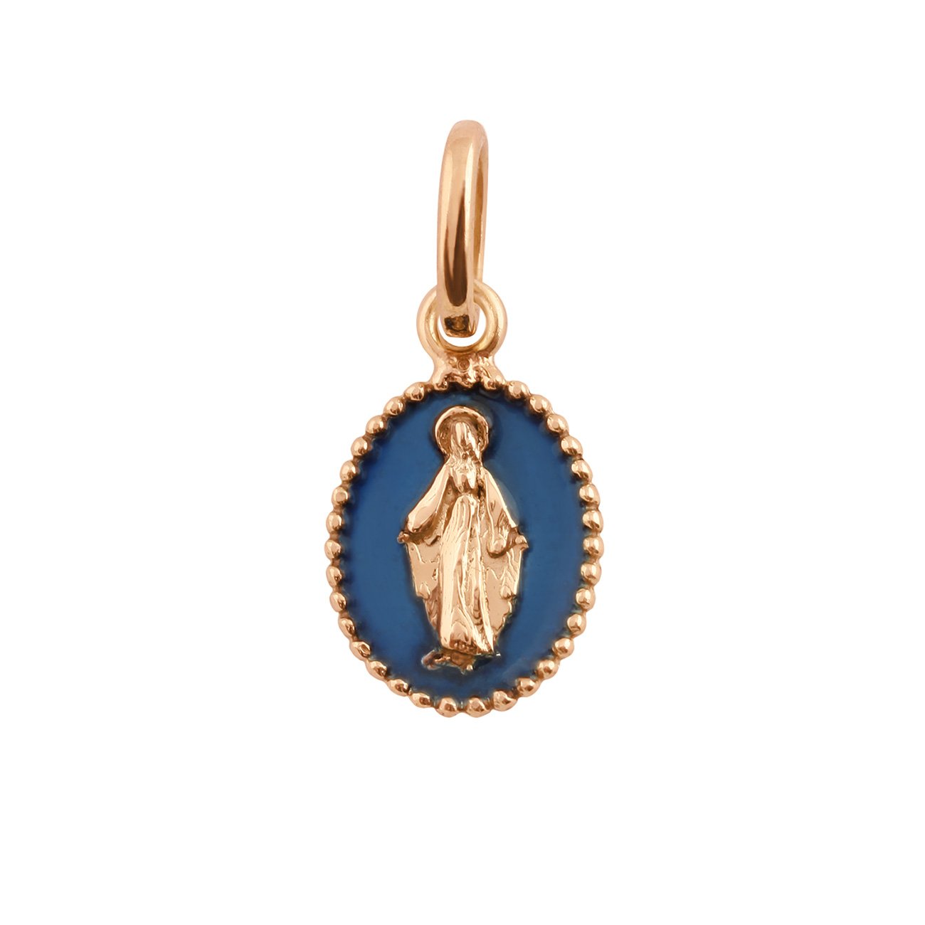 Gigi Clozeau - Madone Lapis Resin pendant, Rose gold