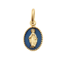 Gigi Clozeau - Madone Lapis Resin pendant, Yellow gold