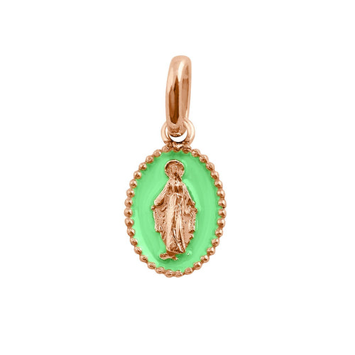Gigi Clozeau - Madone Neon Resin pendant, Rose gold