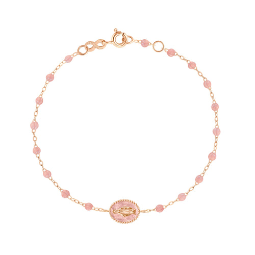 Gigi Clozeau - Madone resin charm Classic Gigi Blush bracelet, Rose Gold, 6.7
